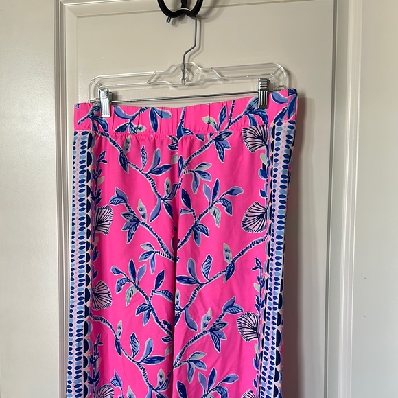 Lily Pulitzer Pink Isle Slathouse Jungle Bal Harbour Pants Wide Leg Palazzo - Picture 4 of 11